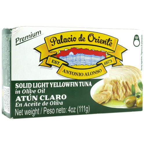 Palacio de Oriente Solid Light YellowFin Tuna in Olive Oil 4 Oz